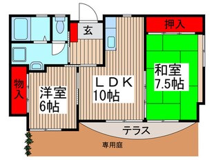 コ－プ愛宕（１０１）の物件間取画像